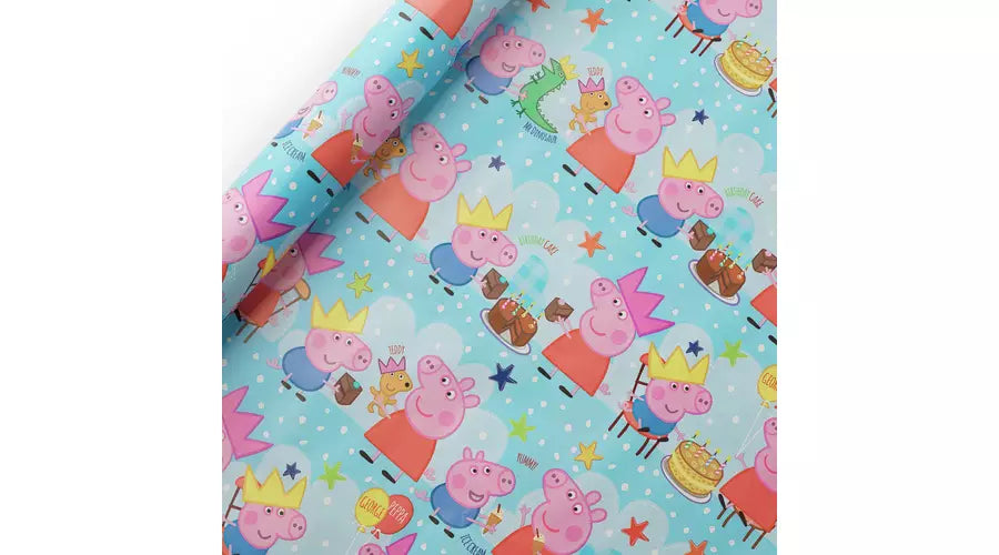 Peppa Pig 2 Piece Wrapping Paper Set 3m buyinstor