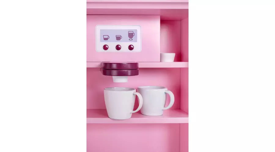 Chad Valley Wooden Kitchen with Breakfast Bar Pink buyinstor