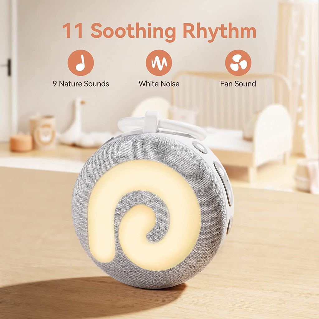 Dreamegg Portable Sound Machine Baby - D11 White Noise Machine for Baby  Sleeping with Night Light, White Noise, Lullaby, Nature Sounds, Child Lock