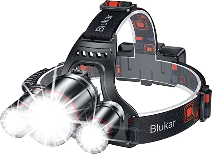 Blukar Adjustable Brightness LED Flashlight, Waterproof, Long