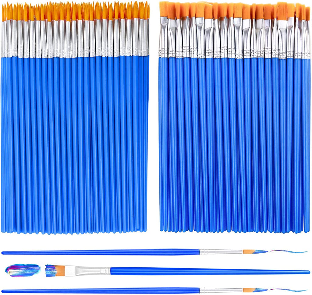 10Pcs Paint Brushes for Kids, Anezus Children Paint Brushes