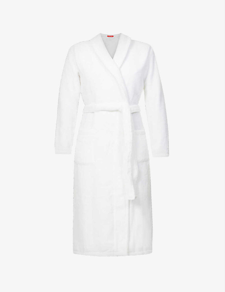 Alizee spreadcollar cottontowelling dressing gown buyinstor