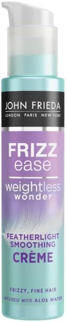 John Frieda Frizz Ease Weightless Wonder Featherlight Smoothing Creme for Frizzy, Fine Hair with Aloe Water, Frizz Control for Thin, Fine Hair, 100 ml