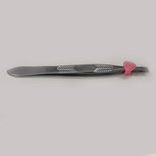 Lurrose 24pcs Flat Tip Tweezers Silver Stainless Steel Eyebrow Tweezer Hair Plucker for Hair and Eyebrows