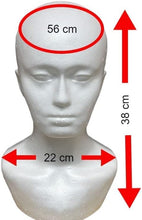 ican Foam Wig Head ,female Mannequin Wig Holder Stand White Polystyrene Foam Head x 6