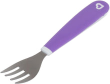 Munchkin Splash Toddler Fork, Knife and Spoon Set  Toddler & Baby Spoons  Baby Weaning Set and Toddler Cutlery  Baby Essentials  3 Pack  Purple