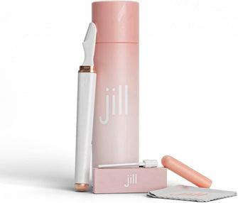 Jill Facial Razor for Women - Dermaplaning Razor for Women Face and Eyebrow, Ideal for Shaping and Removing Unwanted Hair - Exfoliating Dermaplaning Tool - Replaceable Razors Starter Kit