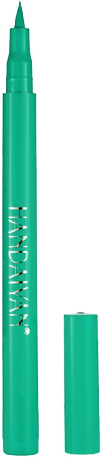 HANDAIYAN Eyeliner,Liquid Eyeliner,Green Eyeliner,Quick Dry,Long Lasting,Waterproof Eye Liner,Highly Pigmented,Smudge-Proof Coloured Eye Pencil for Everyone (04Green)