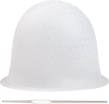 NAUZE 1 PCS Silicone Highlight Cap Frosting Coloring Hat Professional Reusable Highlighting Caps for Dyeing Hair Hairdressing (White)