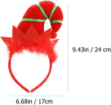 Lurrose Kids Tiara 4pcs Christmas Headbands Elf Hat Hairband Christmas Party Elf Costume Headwear Christmas Cosplay Headdress for Xmas Favrors Gifts Kids Scrunchies