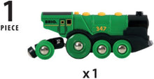 BRIO World Big Green Locomotive Battery Powered Toy Train for Kids Age 3 Years Up - Railway Set Accessories & Add Ons