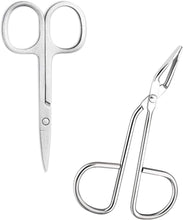 MBUYGYUO Eyebrow Tweezers 1 Pcs Stainless Steel Curved Beauty Scissors Slant Tip Tweezer Tweezers Hair Plucker Scissor Handle Eyebrow Tweezer for Women and Men