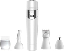 Lady Shaver Set with Facial Cleanser Brush, 5 in 1 Lady Trimmer Kit, USB Rechargeable Painless Flawless Womens Hair Remover