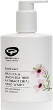 Green People Manuka & Lemon Tea Tree Antibacterial Hand Wash 300ml Natural & Organic Hand Wash for Kitchen or Bathroom  Paraben Free & SLS Free  Gentle on Sensitive Skin  Cruelty Free & Vegan