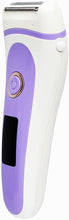 Lady Shaver for Women, Bikini Trimmer Electric Razor Women Rechargeable Body Hair Removal for Face, Lip, Arms, Legs, Underarms Wet Dry Use with LED Display (Purple)