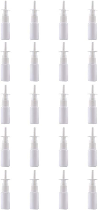 HEALLILY 200pcs 10ml Empty Refillable Nasal Spray Bottle Nasal Sprayer Bottle Makeup Cosmetics Essential Oils Atomizers Travel Bottle