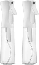 PACK OF 2 Flairosol Sprayer Continuous Hair Water Ultra Fine Mister Spray Bottle Propellant Free for Hairstyling, Cleaning, Gardening, Misting & Skin Care BPA Free (CLEAR) 10oz / 300ml By alpree