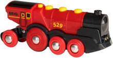 BRIO World Mighty Red Locomotive Battery Powered Toy Train for Kids Age 3 Years Up - Railway Set Accessories & Add Ons