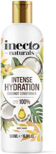 Inecto Natural Coconut Conditioner 500ml, Super-Creamy Infused with Pure Organic Coconut Oil, Silky Smooth Relief, Hydrated Hair