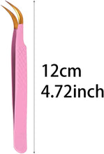 1 Pcs Lashes Extension Tweezers Eyelash Extension Tweezers Curved Tweezers for Eyelash Extensions