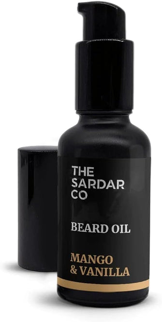 Mango & Vanilla Beard Oil - Hydrate and Condition Your Beard - Organic Argan & Jojoba Oil Perfect For Beard Growth