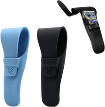 Neikafan 2 Pcs Silicone Razor Carrying Case Travel Silicone Razor Cover Safety Waterproof Razor Case for Manual Razor(Blue+Black)