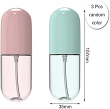 NA 3 Pcs 40ml Small Spray Bottle Mini Water Perfume Travel Atomiser Bottle Set Plastic Fine Mist Refillable Liquid Bottles for Make-up Cosmetic Hair Cleanser and Perfumes