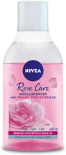 NIVEA MicellAIR Rose Water Micellar Water with Oil (400ml), Micellar Cleansing Water, Waterproof Makeup Remover, Rose Water Toner for Thorough Cleansing