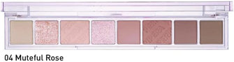 Peripera All Take Mood Palette Makeup - 8 Shades Eyeshadow - Matte Glitter Shimmer - Muteful Rose (Muted Pinks) - 6.8g, One Size