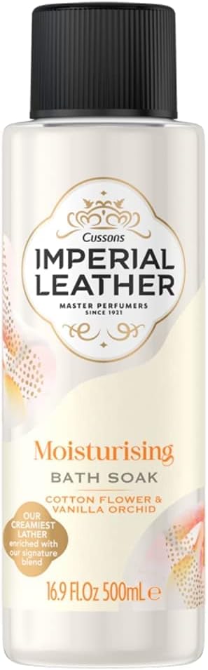 Imperial Leather Leather Moisturising Bath Soak Cotton Flower & Vanilla Orchid, 500ml