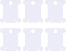 Lanjue 200pcs Plastic Floss Bobbins Cross Stitch Embroidery Cotton Thread for Craft DIY Embroidery Sewing Thread Storage