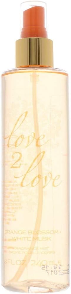 Love 2 Love Orange Blossom Plus White Musk Fragrance Mist for Her, 240 ml