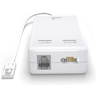 ASNQ ADSL Filter - Microfilter for Phone/Broadband BT Plug to RJ11 Connector - Broadband Filter for BT Sky Talktalk - BT Microfilter for Modem Telephone Fax - Internet and Telephone Splitter