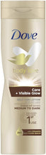 Dove lotion 250ml visible glow dark, White