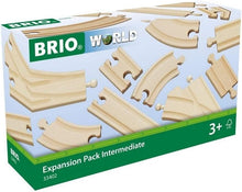 BRIO World Expansion Pack - Intermediate Wooden Train Track for Kids Age 3 Years Up - Compatible with all BRIO Railway Sets & Accessories