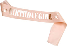 Konsait Rose Gold Birthday Sash Birthday Girl Satin Sash Party Favour Birthday Gift Birthday Accessories for Girls Woman, One Size