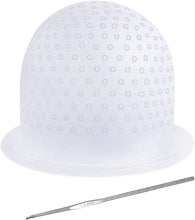 NATUCE Silicone Highlighting Cap, Highlighting Cap and Hook, Hair Dye Cap, Hair Frosting Cap, Highlighting Frosting Cap, Frosting and Tipping Cap, NO Pre-Holed