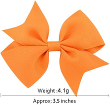 JOYOYO 40 Pcs Hair Bows for Girls Hair Clips Medium Size 3.5 Inch Grosgrain Ribbon Craft Toddler Pinwheel Bows In Pairs