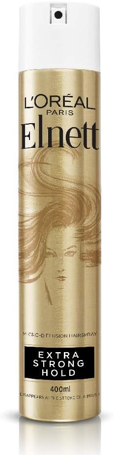 L'Oreal Hairspray By Elnett Extra Strong Hold & Shine, 400ml