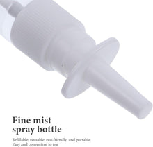 Healifty 5pcs Nasal Spray Bottles Plastic Pump Sprayer Mist 10ml Nose Spray Refillable Bottle for Saline Water Wash Applications