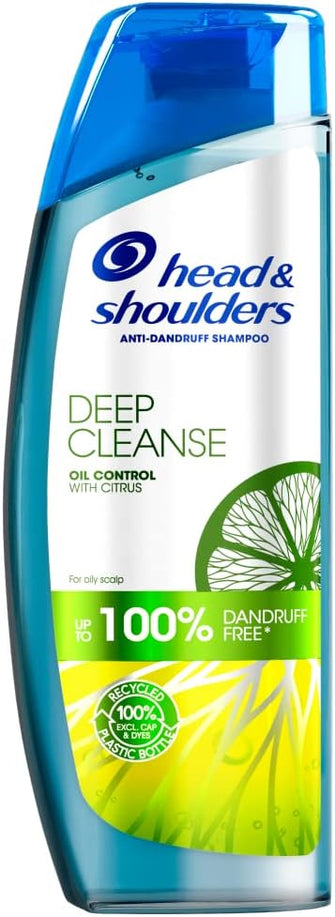 Head & Shoulders Clarifying Shampoo For Greasy Hair, Anti-Dandruff Shampoo, Removes Build Up On Scalp, Deep Cleanse Shampoo For Men & Woman, Up To 72h Dandruff Protection, 400 ml