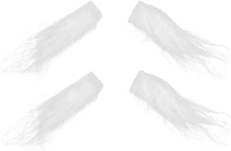 Amosfun 2pairs Christmas Eyebrows Santa Claus Costume Eyebrows Party White Fake Eyebrows Cosplay Accessory for Boys Girls and Adults Party Props (White