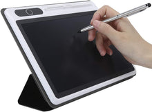 LCD Drawing Board, Electronic Notepad LCD Tablet Drawing Pad Business Supplies Hand Painting Tool 9 Inch Writing Tablet Adult (black (with leather case))