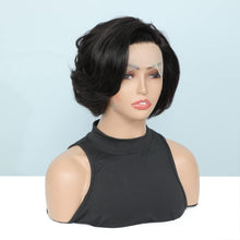 Human Hair Wig for Black Women Bob Wig Human Hair Short Lace Front Wig with Side Part Brazilian Real Hair Wigs