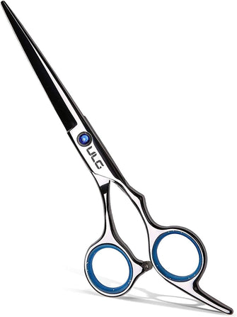 Hair Cutting Scissors Shears, Professional Barber ULG 6.5 inch Hairdressing Scissor Salon Razor Edge Hair Cutting Shear Japanese Stainless Steel with Detachable Finger Inserts