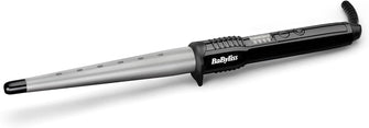 BaByliss Ceramic Curling Wand Pro, Flawless curls, 13 - 25 mm conical barrel, wrap control, variable heat