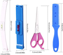 Hair Cutting Aid Clip TAIZER 5 pieces Professional Hair Cutting Tool Set Hair Scissors Set Hairdressing Scissors Clipper Trimmer Thinning Hair Styling Salon Cutting Tools Kit DIY Haircut Styling Ruler