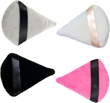 JiangbihanXX Powder Puffs Reusable Makeup Blending Puffs Triangle Powder Sponge for Wet Dry Makeup (4 Pcs)