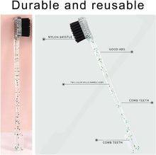 Eyebrow Brush 2 in 1 Eyebrow Comb Toothbrush Shape Eyelash Brush for Women Girls Makeup