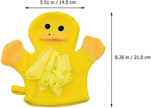 FRCOLOR Exfoliating Gloves Kids Bath Mitt, 4pcs Bath Shower Sponge Scrubber Animal Loofah Kids Exfoliating Bath Scrubber Exfoliating Shower Gloves